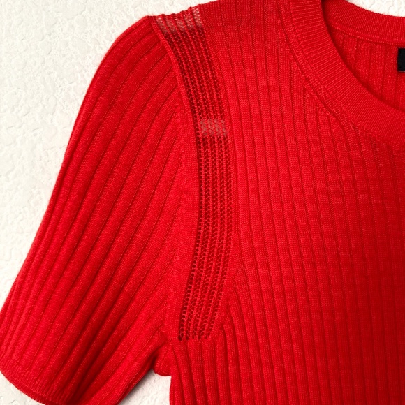 BUNDLE (3) Banana Republic 100% Merino Wool Short Sleeve Vibrant Sweater Tops - Picture 4 of 16